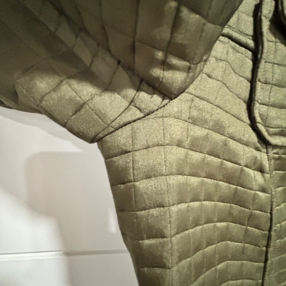 Vintage Harve Benard green quilted button up jacket est. size small - Picture 11 of 16